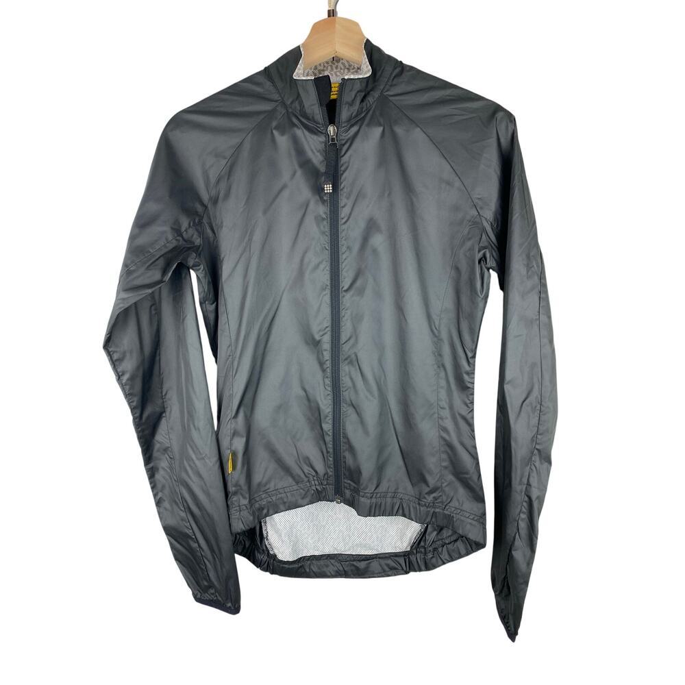 Mavic‎ Wind SL Women XS Black Full Zip Packable Lightweight Windbreaker Jacket *